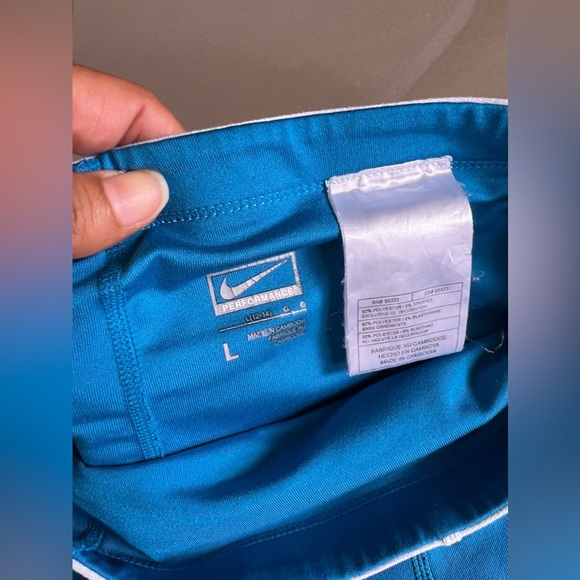 Nike Performance L (12-14) Pullon Skort Golf Tennis Shorts Under Skirt Blue - Picture 10 of 13